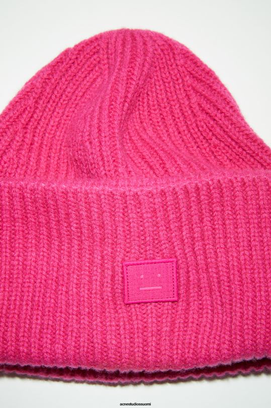 Acne Studios Lisätarvikkeet kirkkaan pinkki 0VF2B805 pieni kasvopipo logolla