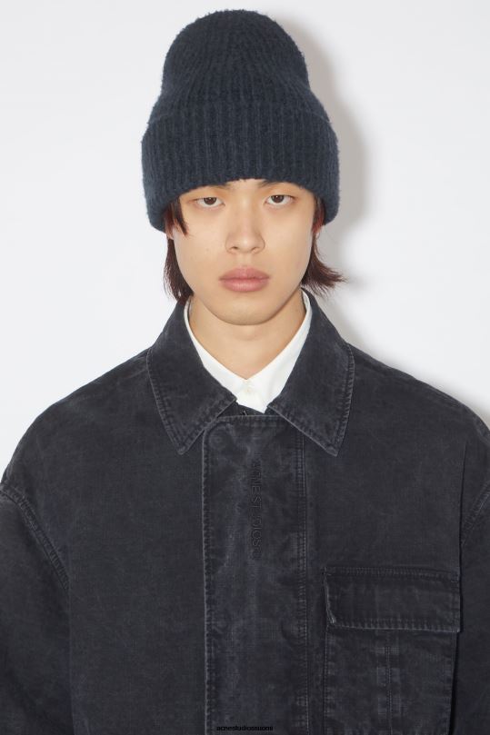 Acne Studios Lisätarvikkeet laivasto 0VF2B548 villasekoite pipo