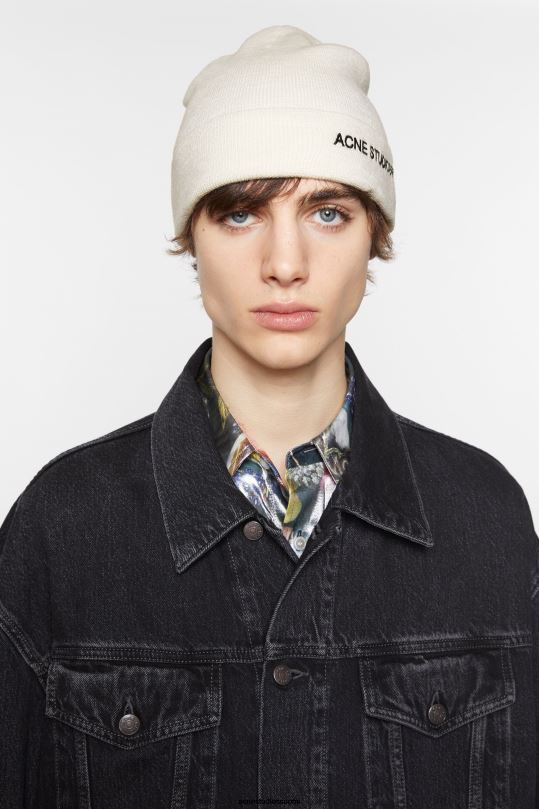 Acne Studios Lisätarvikkeet luonnonvalkoinen 0VF2B806 brodeerattu logopipo