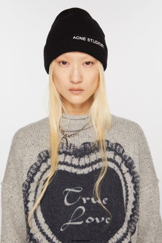 Acne Studios Lisätarvikkeet musta 0VF2B450 logopipo