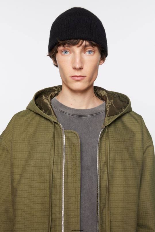 Acne Studios Lisätarvikkeet musta 0VF2B456 villainen kashmir pipo