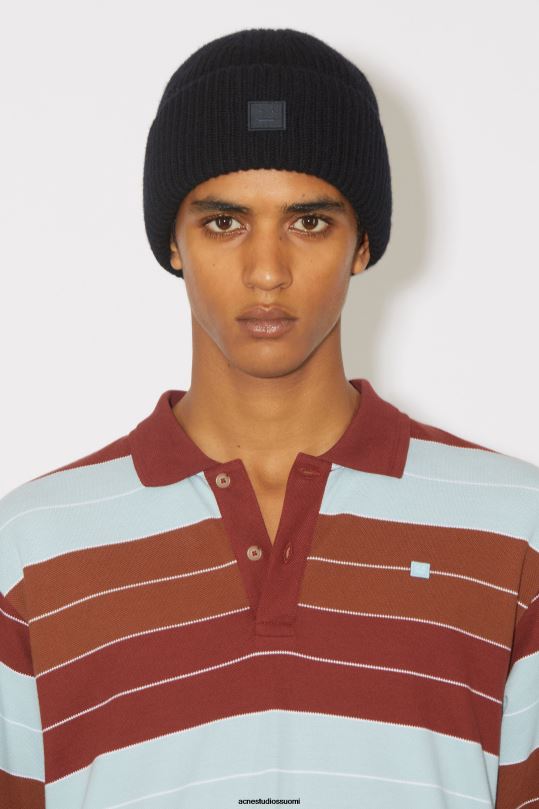 Acne Studios Lisätarvikkeet musta 0VF2B503 pieni kasvopipo logolla