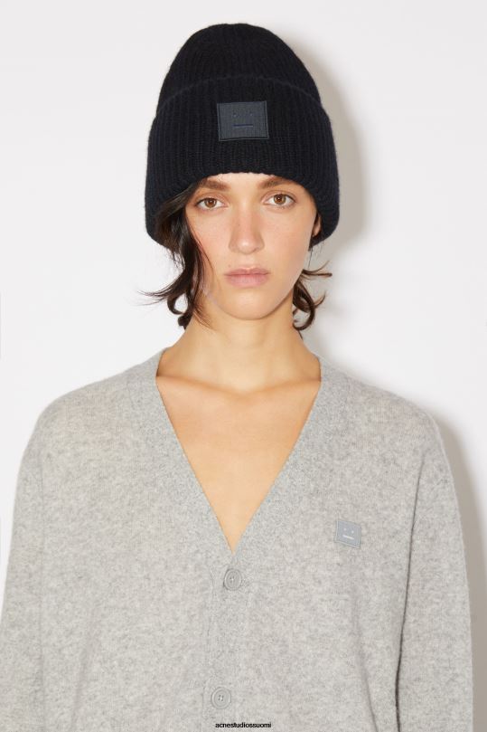 Acne Studios Lisätarvikkeet musta 0VF2B521 iso kasvopipo logolla