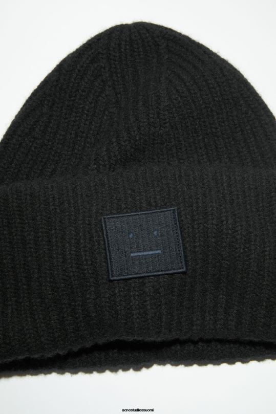 Acne Studios Lisätarvikkeet musta 0VF2B521 iso kasvopipo logolla