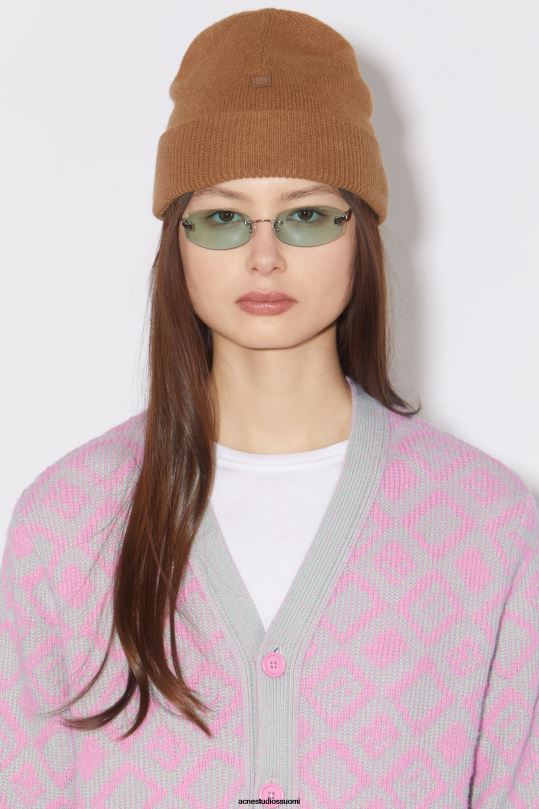 Acne Studios Lisätarvikkeet toffeen ruskea 0VF2B627 mikrokasvopipo