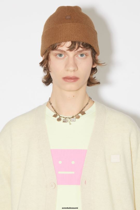 Acne Studios Lisätarvikkeet toffeen ruskea 0VF2B627 mikrokasvopipo