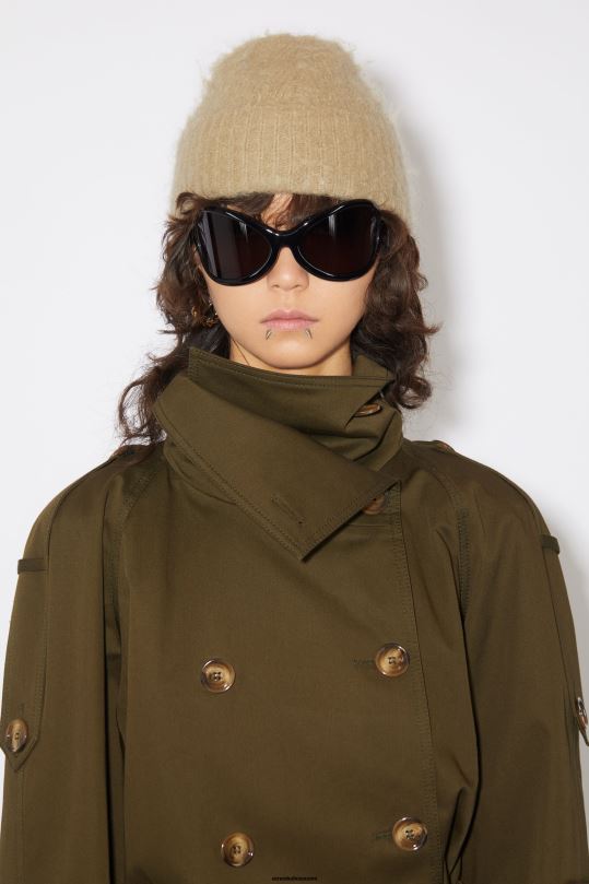 Acne Studios Lisätarvikkeet tumma beige 0VF2B667 villainen mohairpipo