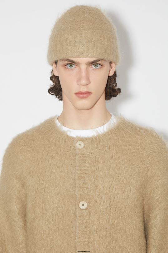 Acne Studios Lisätarvikkeet tumma beige 0VF2B667 villainen mohairpipo