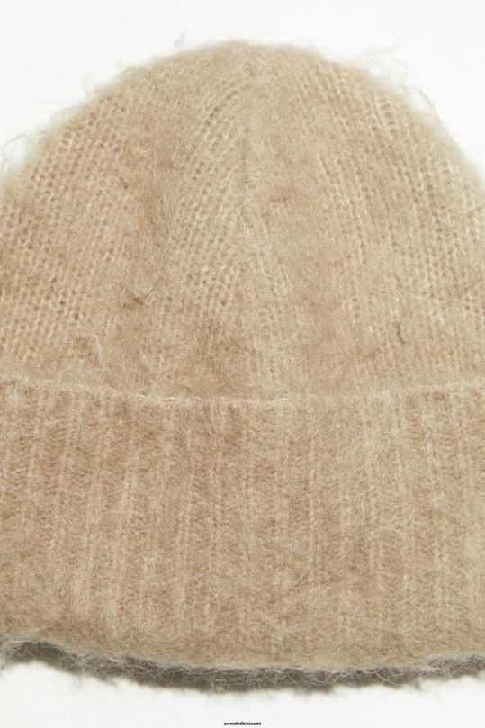 Acne Studios Lisätarvikkeet tumma beige 0VF2B667 villainen mohairpipo