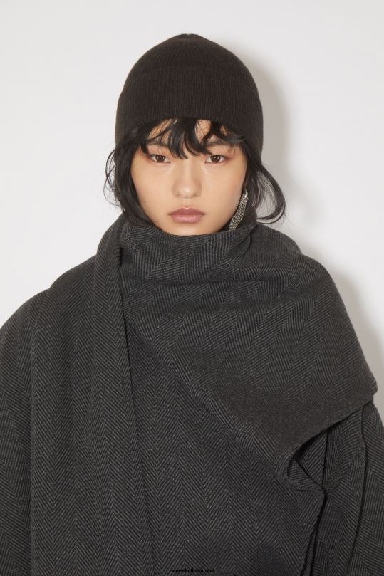 Acne Studios Lisätarvikkeet tumman ruskea 0VF2B580 villainen kashmir pipo