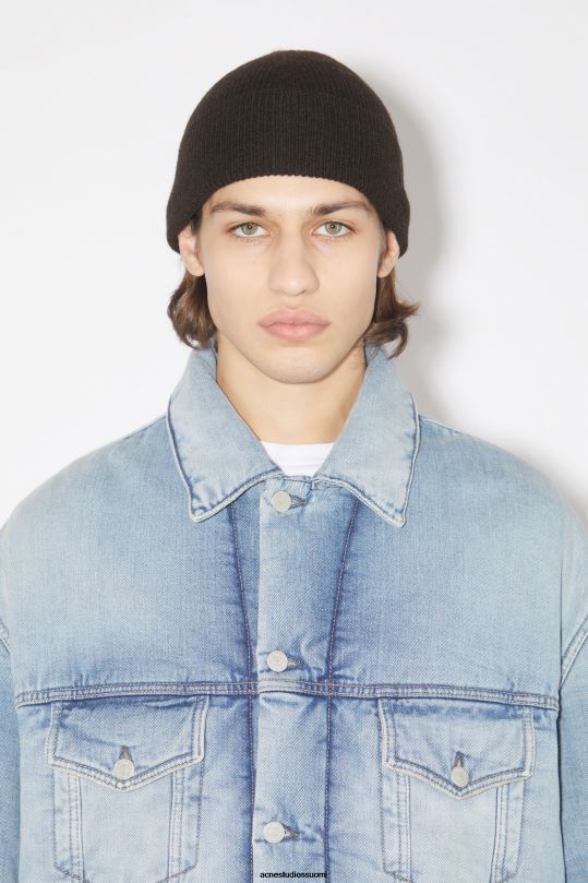 Acne Studios Lisätarvikkeet tumman ruskea 0VF2B580 villainen kashmir pipo