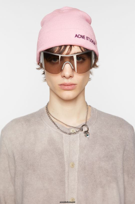 Acne Studios Lisätarvikkeet vaalea pinkki 0VF2B868 logopipo