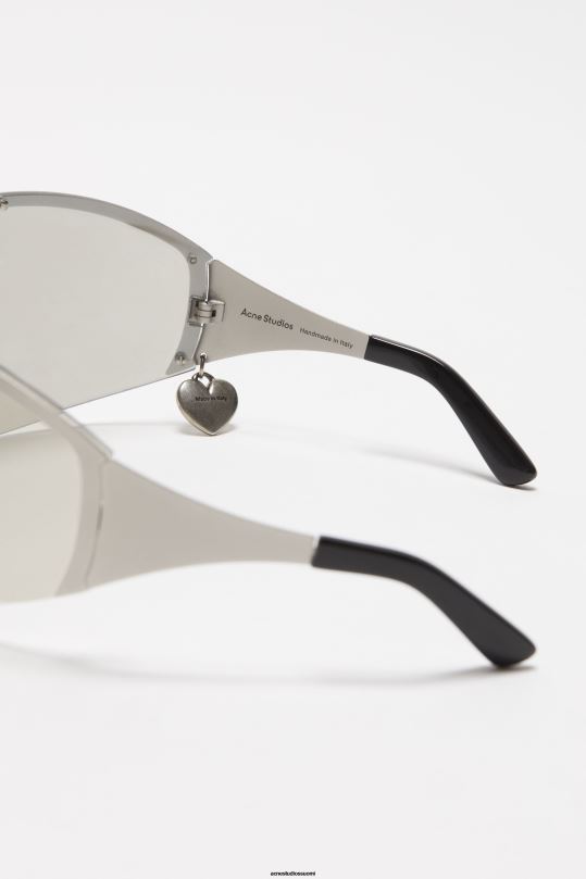 Acne Studios Lisätarvikkeet hopea/läpinäkyvä 0VF2B671 metallirunkoiset aurinkolasit