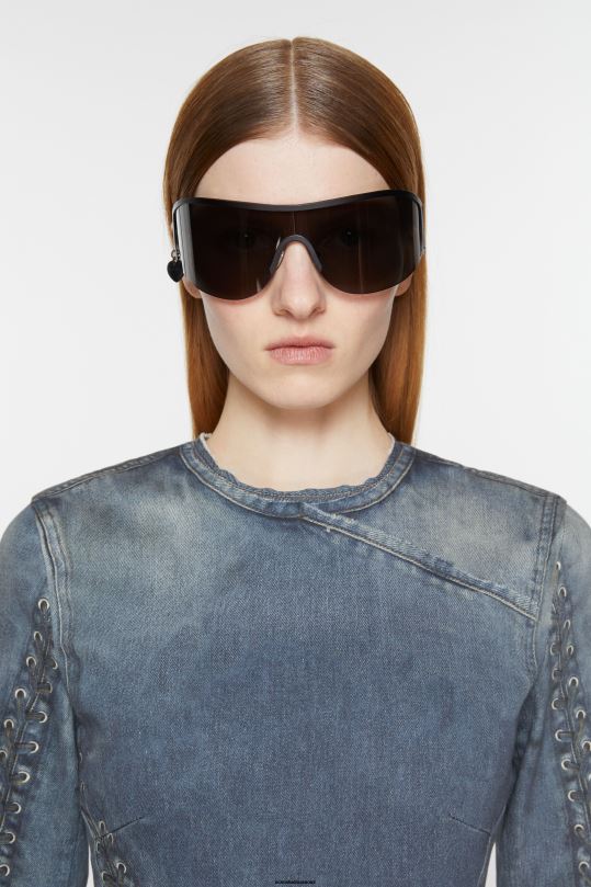 Acne Studios Lisätarvikkeet musta 0VF2B442 metallirunkoiset aurinkolasit