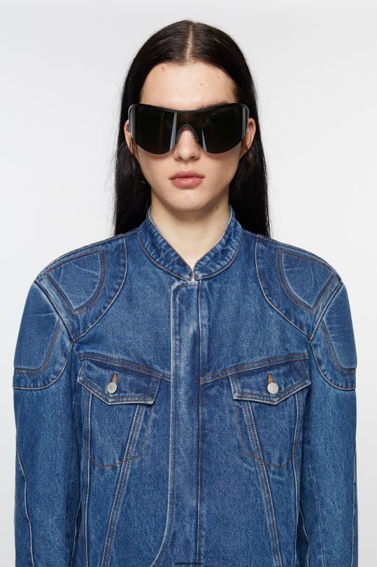 Acne Studios Lisätarvikkeet musta 0VF2B442 metallirunkoiset aurinkolasit