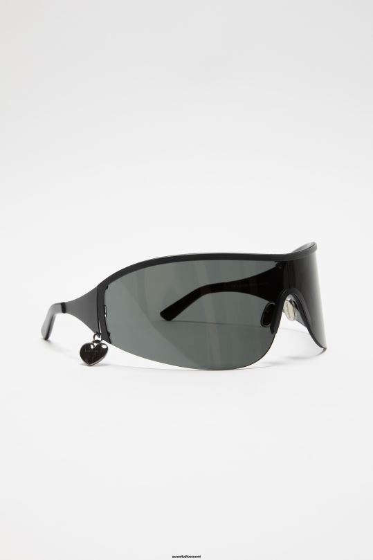 Acne Studios Lisätarvikkeet musta 0VF2B442 metallirunkoiset aurinkolasit