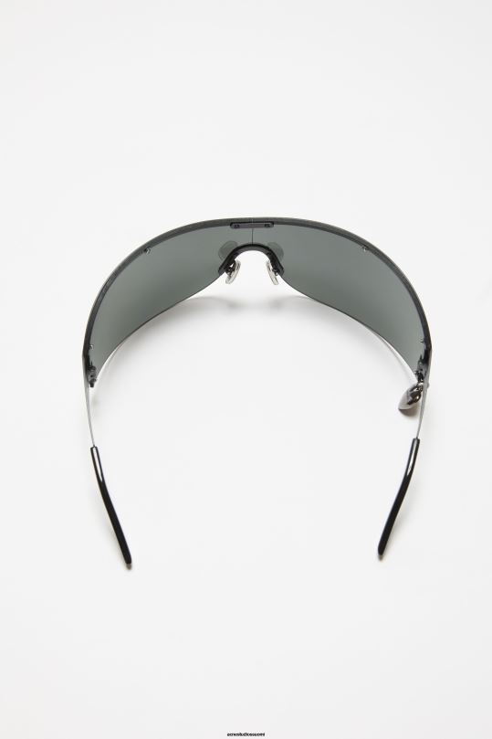 Acne Studios Lisätarvikkeet musta 0VF2B442 metallirunkoiset aurinkolasit