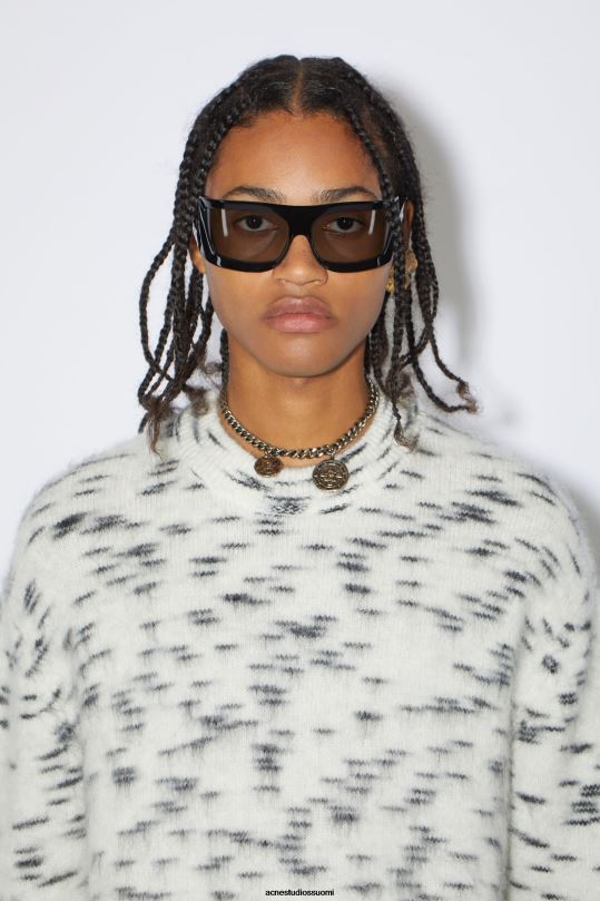 Acne Studios Lisätarvikkeet musta 0VF2B493 kehystetyt aurinkolasit