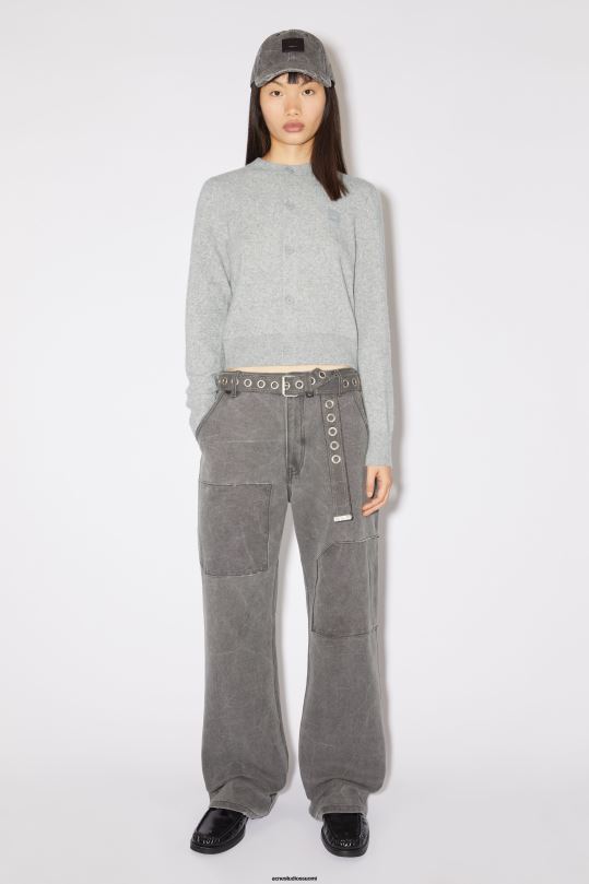 Acne Studios Lisätarvikkeet hiilen harmaa 0VF2B586 kangas vyö