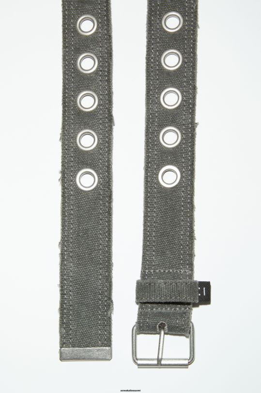 Acne Studios Lisätarvikkeet hiilen harmaa 0VF2B586 kangas vyö