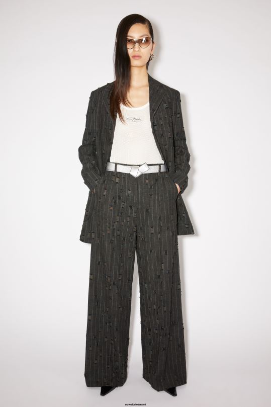Acne Studios Lisätarvikkeet hopea 0VF2B690 musubi nahkavyö