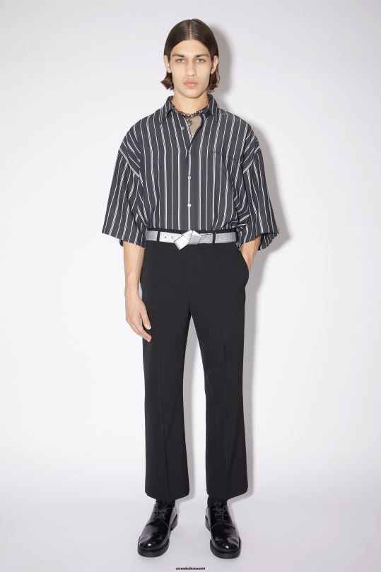 Acne Studios Lisätarvikkeet hopea 0VF2B690 musubi nahkavyö