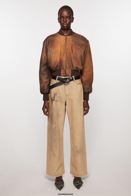 Acne Studios Lisätarvikkeet musta 0VF2B480 musubi nahkavyö