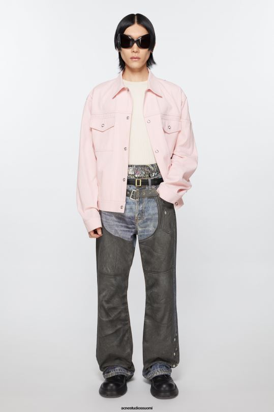 Acne Studios Lisätarvikkeet musta kulta 0VF2B498 nahkainen solkivyö