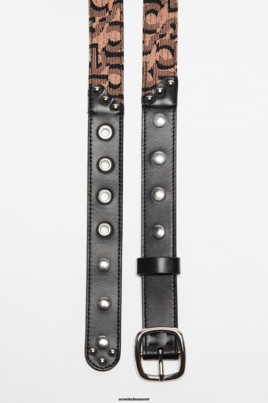 Acne Studios Lisätarvikkeet pinkki/musta 0VF2B848 monogrammi solkivyö