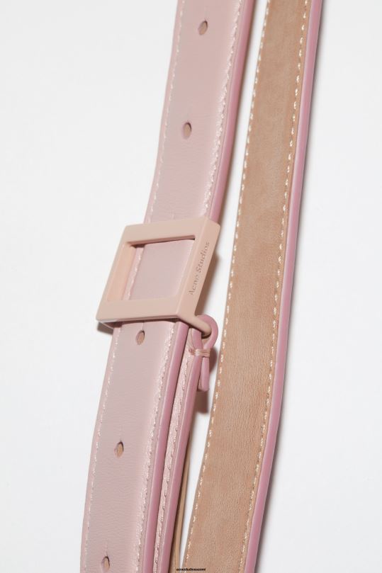 Acne Studios Lisätarvikkeet puuteri vaaleanpunainen 0VF2B870 nahkainen solkivyö