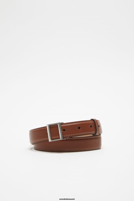 Acne Studios Lisätarvikkeet ruskea 0VF2B638 nahkainen solkivyö
