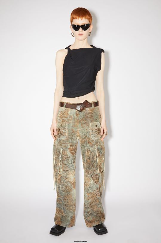 Acne Studios Lisätarvikkeet tumman ruskea 0VF2B581 musubi nahkavyö