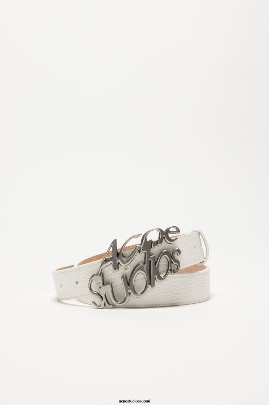 Acne Studios Lisätarvikkeet valkoinen 0VF2B820 logo solki vyö