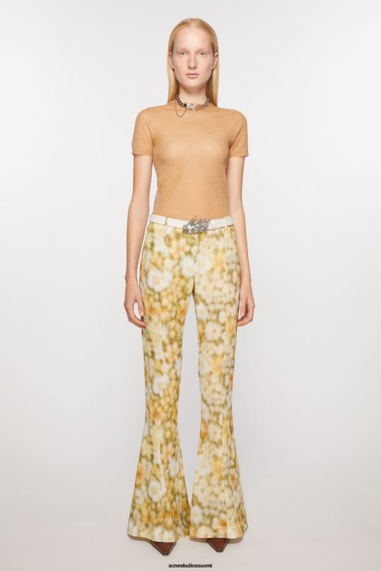 Acne Studios Lisätarvikkeet valkoinen 0VF2B820 logo solki vyö