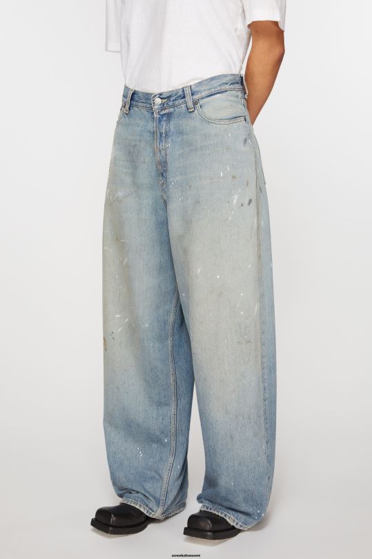 Acne Studios vaatteet antrasiitin harmaa 0VF2B220 super baggy fit farkut - 2023f