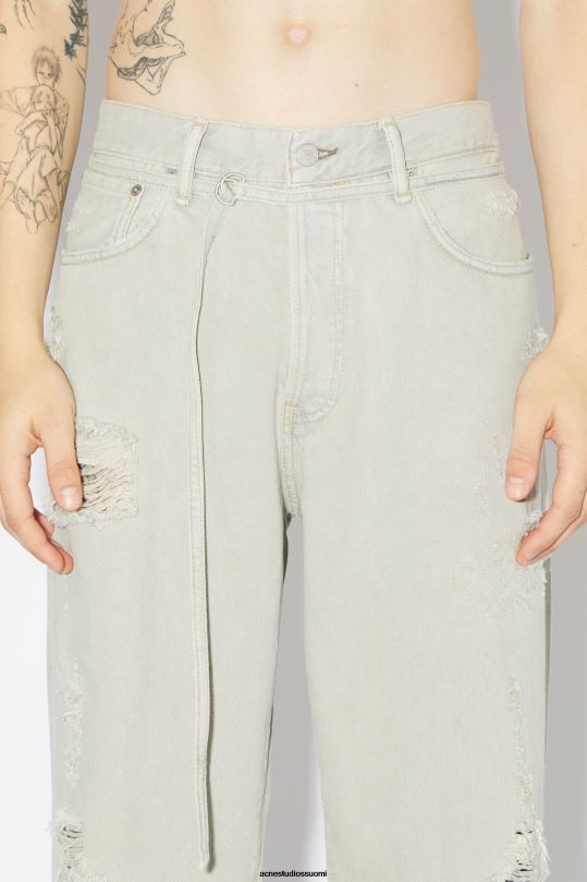 Acne Studios vaatteet harmaa/beige 0VF2B1153 löysät farkut -1991 toj unisex