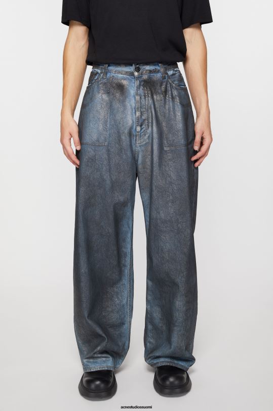 Acne Studios vaatteet hopea/sininen 0VF2B1045 super baggy fit farkut - 2023m