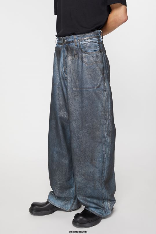Acne Studios vaatteet hopea/sininen 0VF2B1045 super baggy fit farkut - 2023m