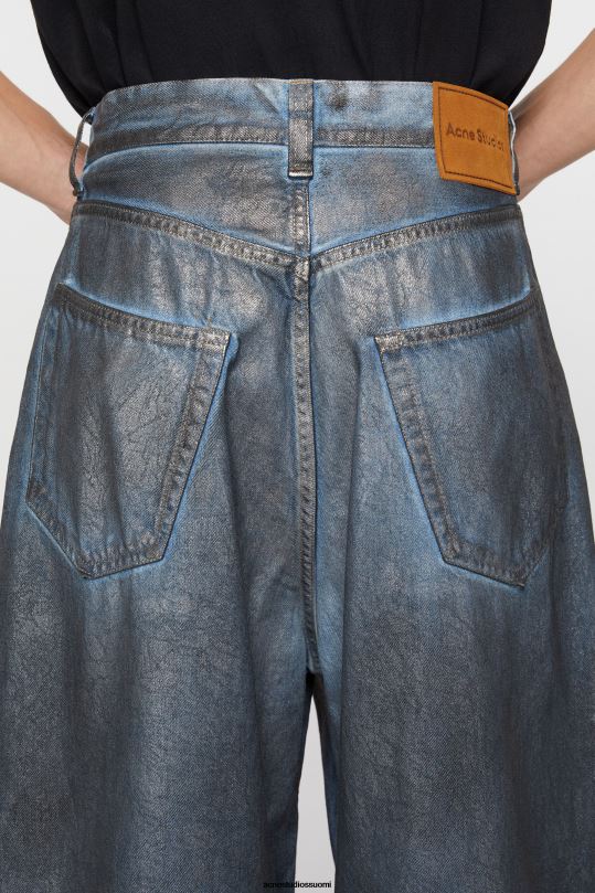 Acne Studios vaatteet hopea/sininen 0VF2B1045 super baggy fit farkut - 2023m