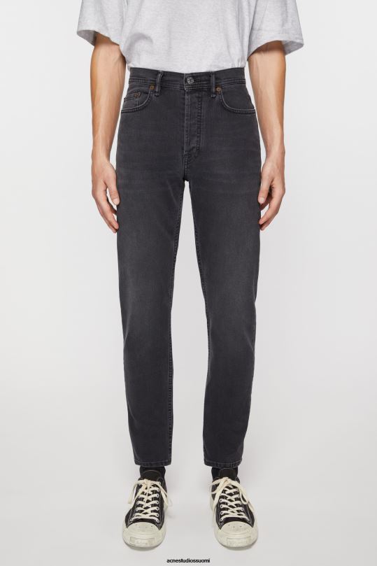 Acne Studios vaatteet käytetty musta 0VF2B1159 slim fit farkut - river
