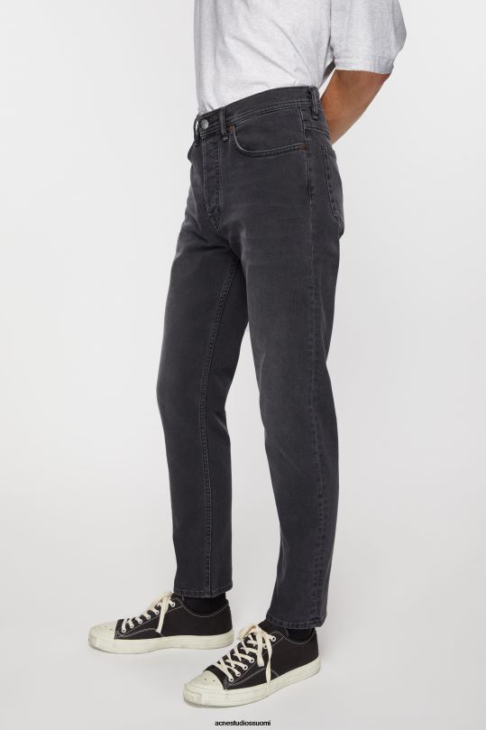 Acne Studios vaatteet käytetty musta 0VF2B1159 slim fit farkut - river
