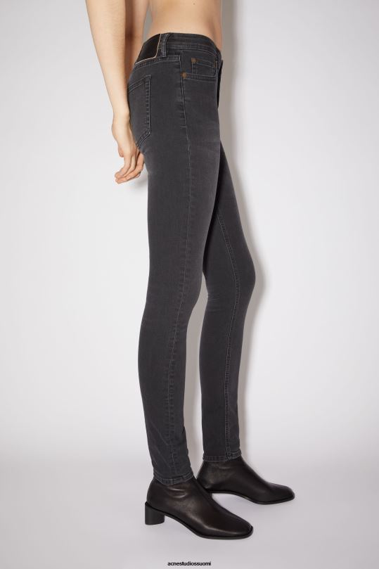 Acne Studios vaatteet käytetty musta 0VF2B243 skinny fit farkut - kiivetä