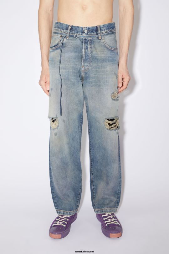 Acne Studios vaatteet keski sininen 0VF2B1176 löysät farkut - 1991 toj unisex