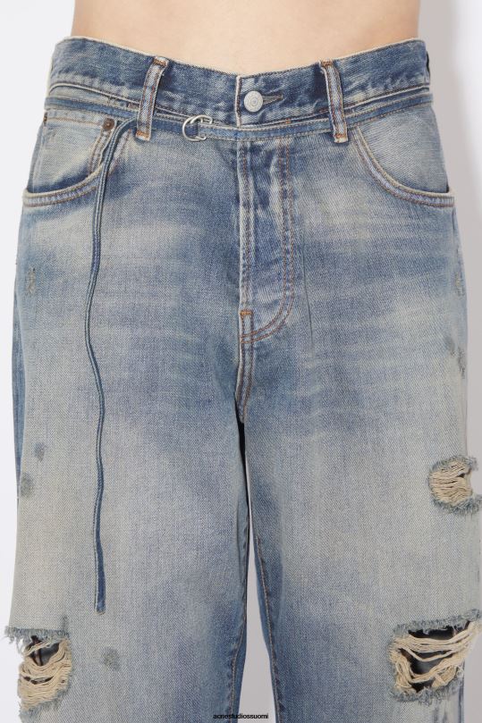 Acne Studios vaatteet keski sininen 0VF2B1176 löysät farkut - 1991 toj unisex