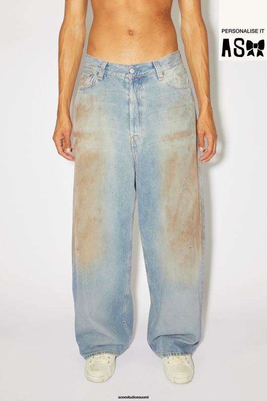 Acne Studios vaatteet keski sininen 0VF2B1205 super baggy fit farkut - 2023 unisex