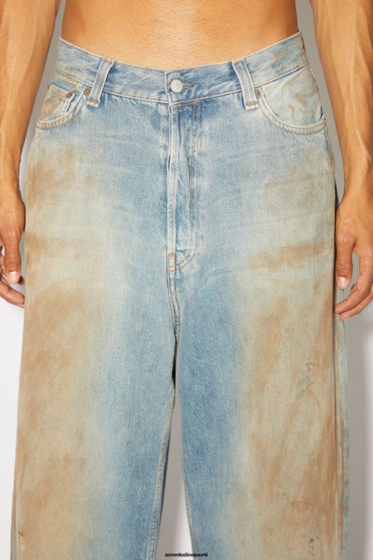 Acne Studios vaatteet keski sininen 0VF2B1205 super baggy fit farkut - 2023 unisex