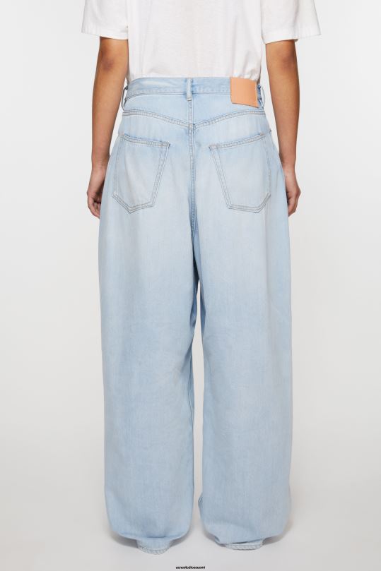 Acne Studios vaatteet keski sininen 0VF2B219 super baggy fit farkut - 2023f