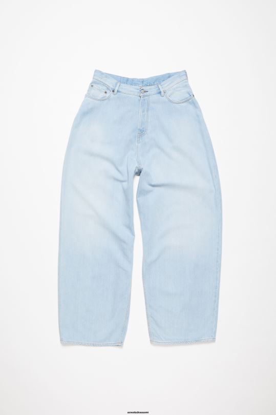 Acne Studios vaatteet keski sininen 0VF2B219 super baggy fit farkut - 2023f