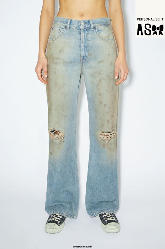 Acne Studios vaatteet keski sininen 0VF2B229 löysät farkut - 2021f