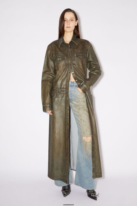 Acne Studios vaatteet keski sininen 0VF2B229 löysät farkut - 2021f
